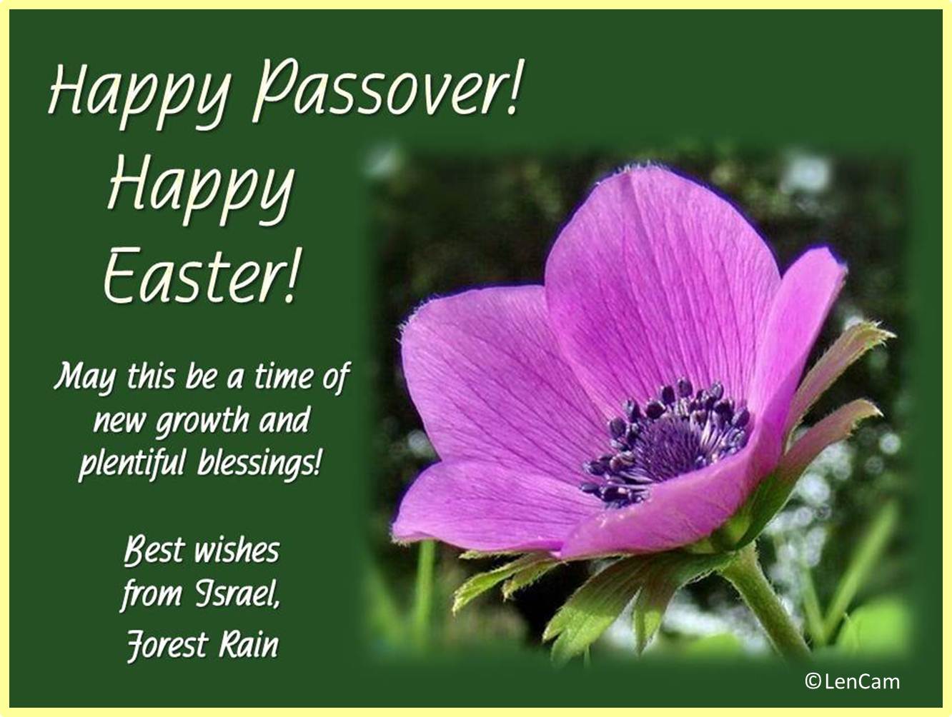 Happy Passover! Happy Easter! – Inspiration from Zion: This is a Love Story