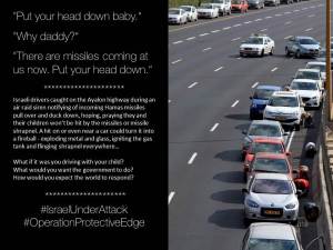 Israelis caught too far from the bomb shelter