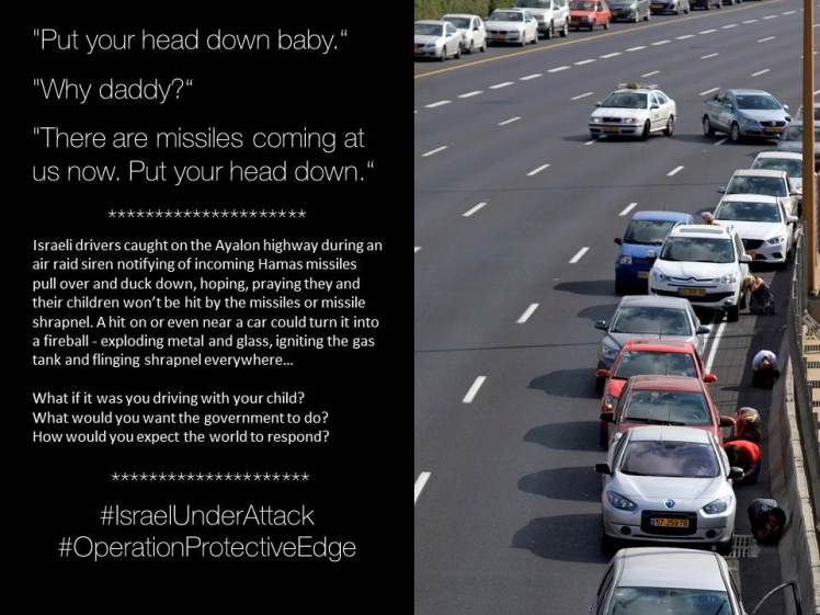 Israelis caught too far from the bomb shelter