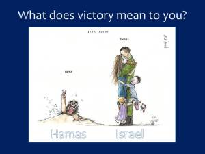What does victory mean to you? This image, making the rounds of Israeli social media, clearly shows what we fight for...